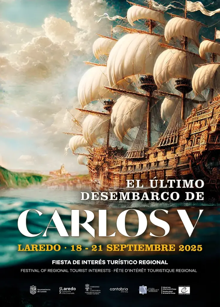 Cartel Desembarco Carlos V Laredo