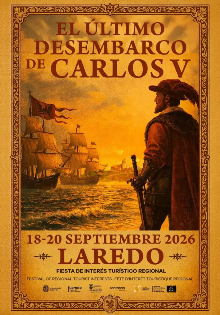 Cartel Desembarco Carlos V Laredo