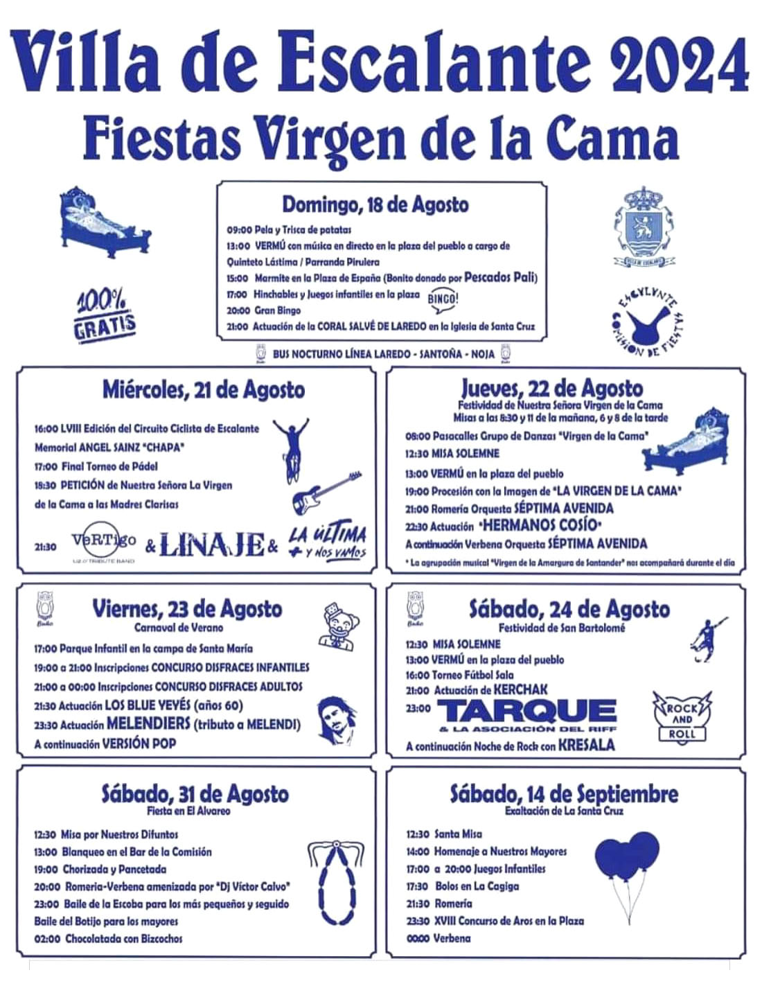 Cartel Fiestas de Escalante 2024