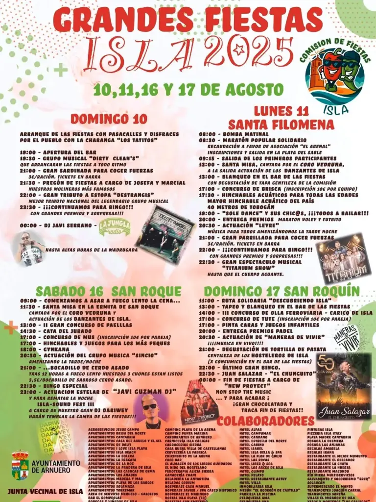 Cartel Fiestas de Isla 2025