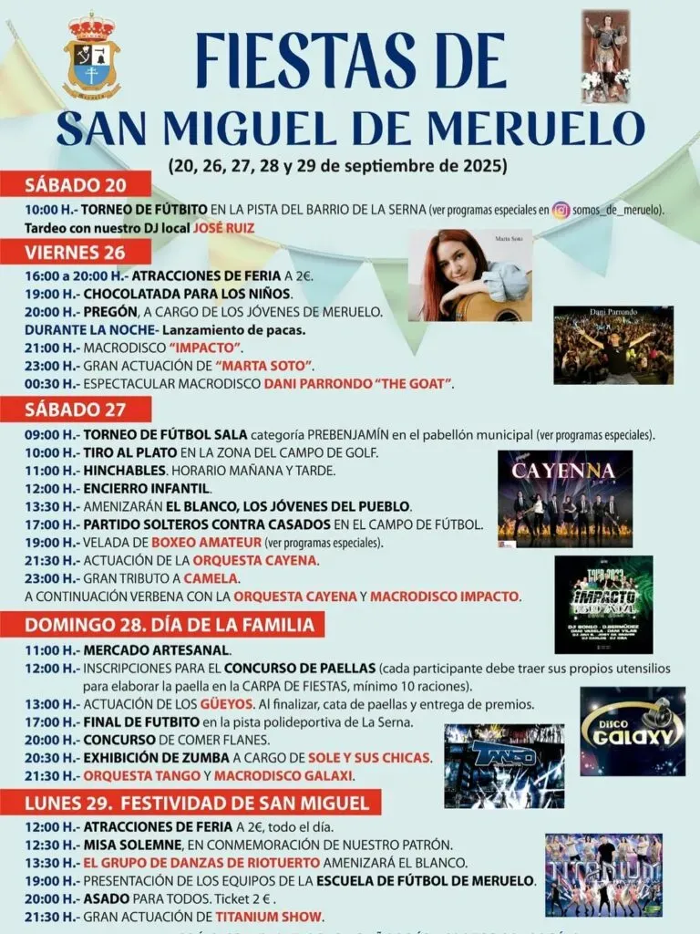 Cartel Fiestas de Meruelo 2025