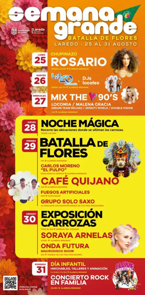 Cartel Fiestas Semana Grande Laredo 2025