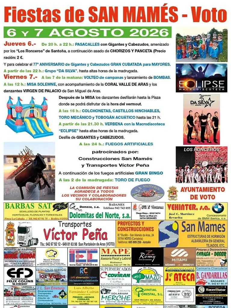 Cartel Fiestas Voto 2026