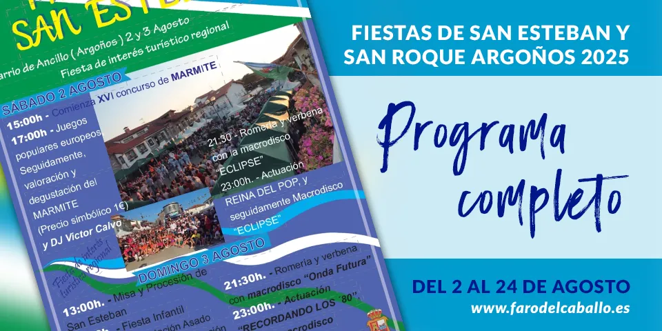 Programa Fiestas Ancillo y Argoños 2025