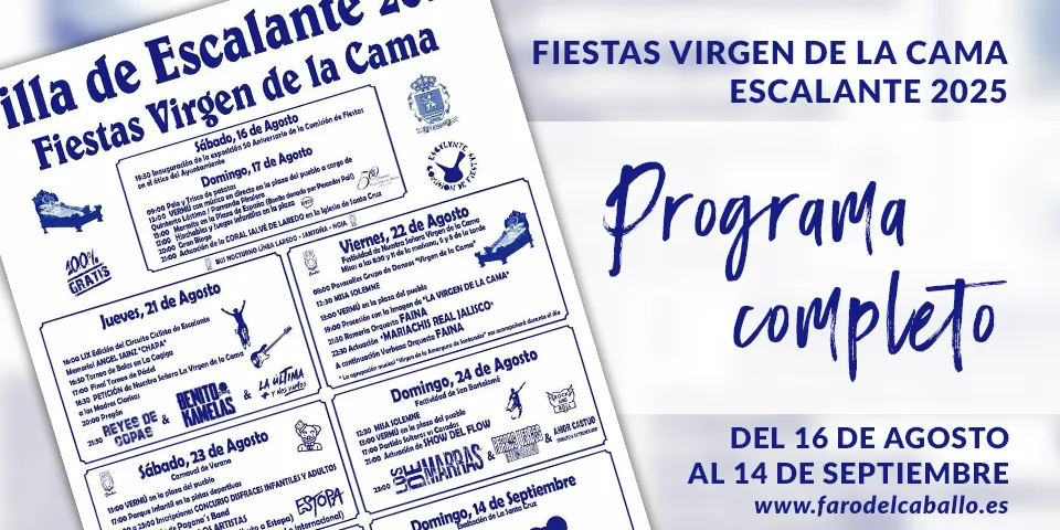 Programa Fiestas Escalante 2025