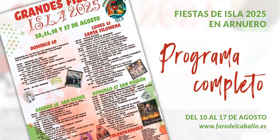Programa Fiestas Isla 2025
