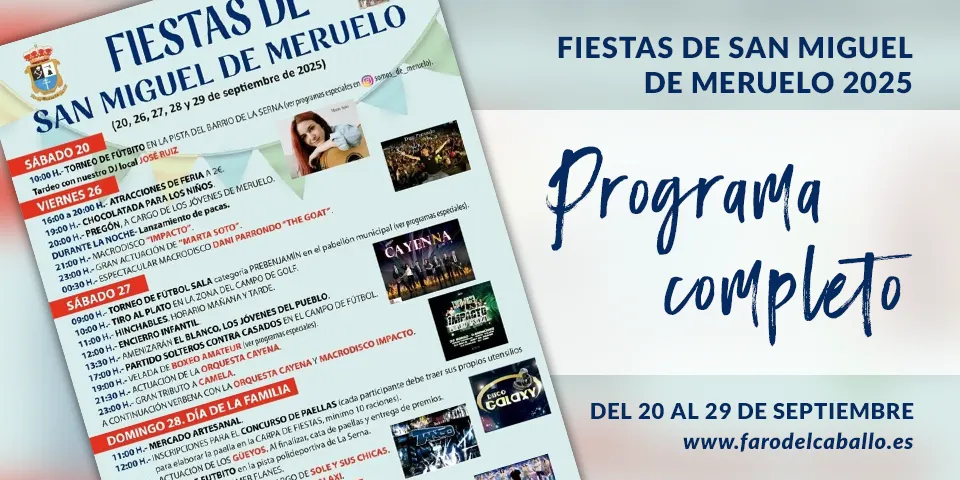 Programa Fiestas Meruelo 2025