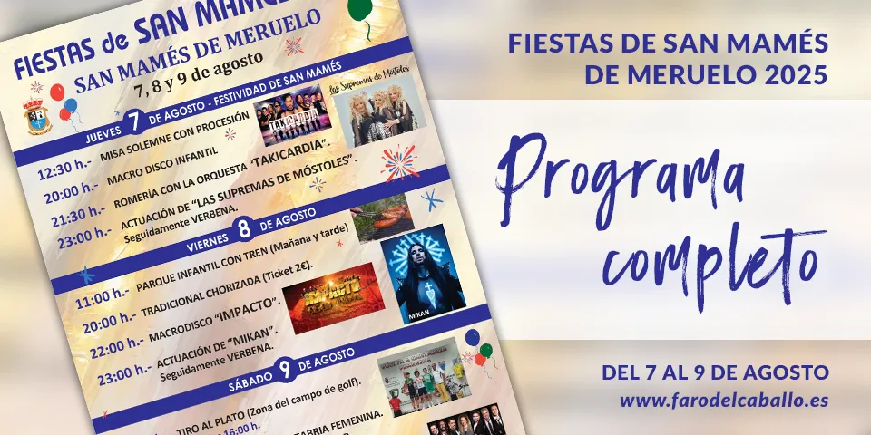 Programa Fiestas Meruelo 2025