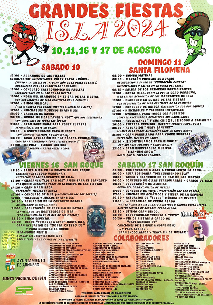 Cartel Fiestas de Isla 2024