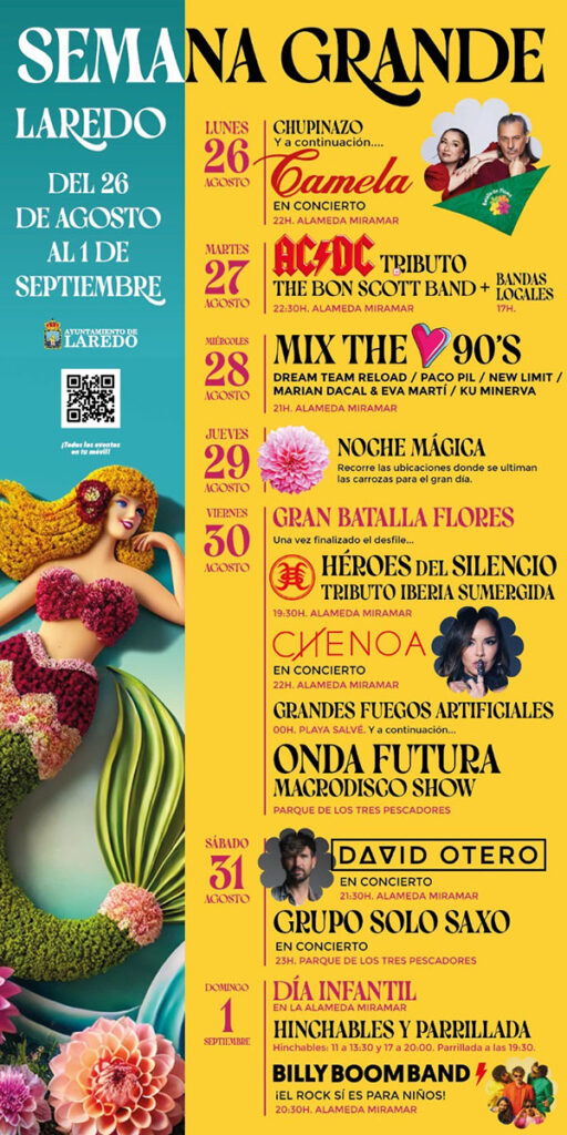 Cartel Fiestas Semana Grande Laredo 2024