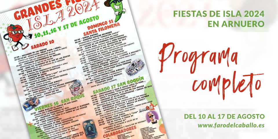 Programa Fiestas Isla 2024