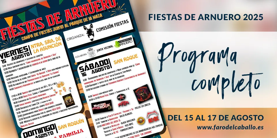 Programa Fiestas Arnuero 2025