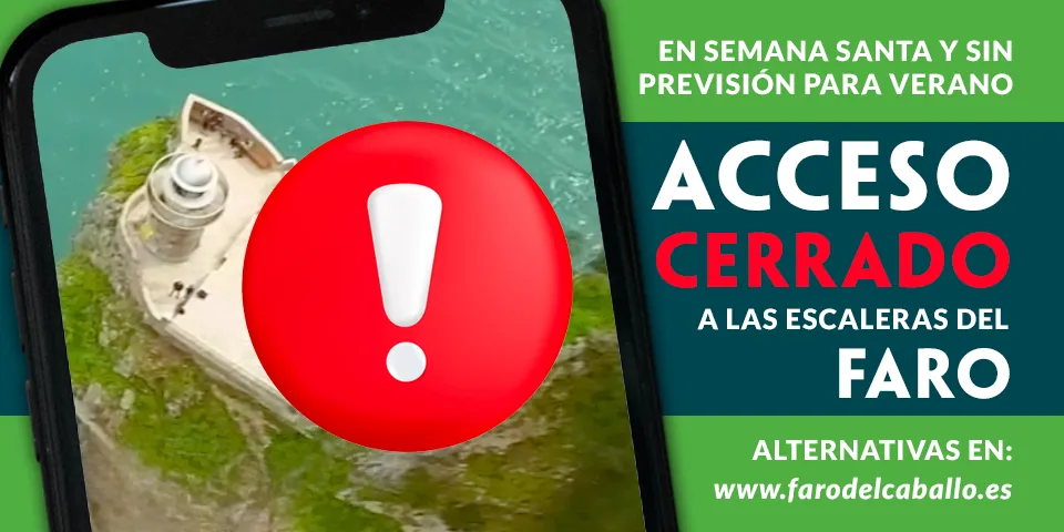 Faro del Caballo cerrado: acceso en Semana Santa y verano 2026