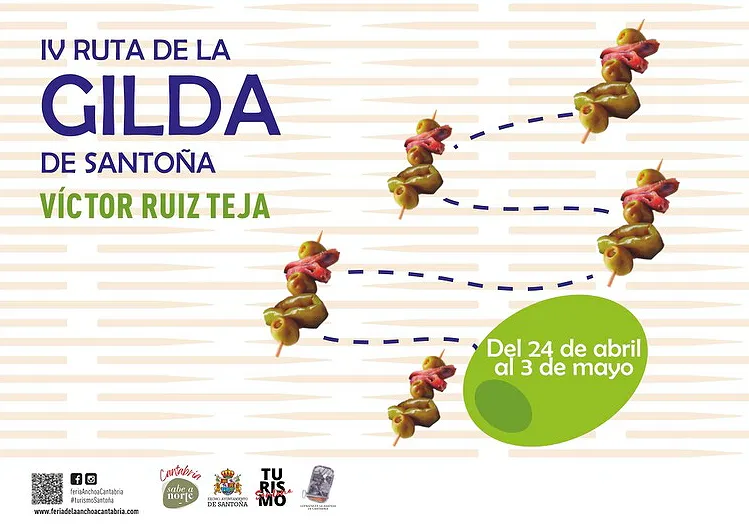 Cartel Ruta de la Gilda de la Feria de la Anchoa Santoña 2026